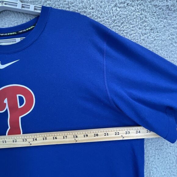 Philadelphia Phillies Nike BSBL Dri-fit Performance Shirt Men Extra Large Center - Picture 6 of 13